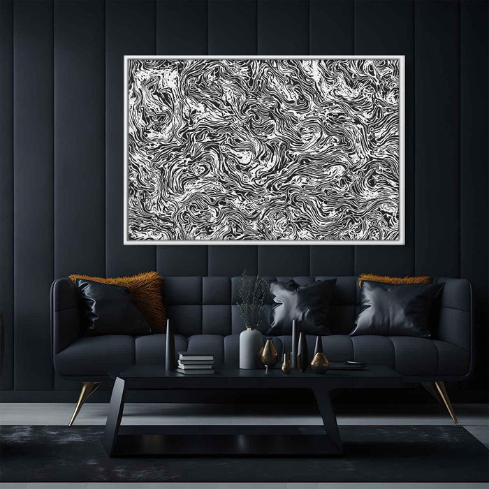 Black and White Abstract Splatter #125 - Kanvah