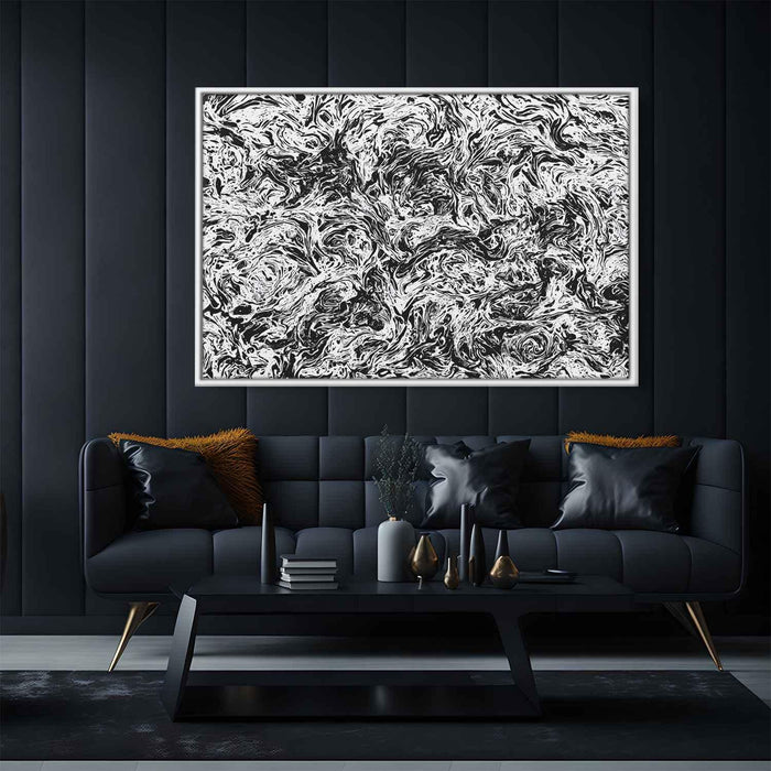 Black and White Abstract Splatter #137 - Kanvah