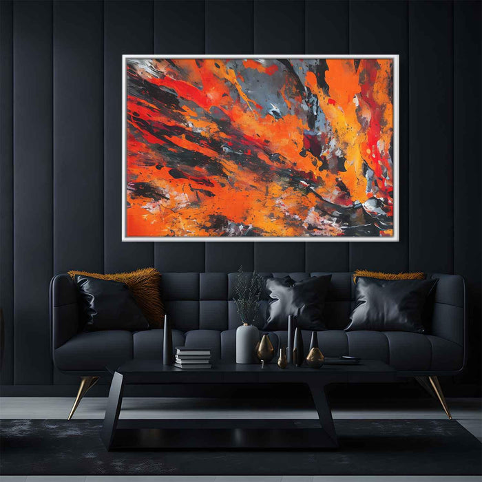 Orange Abstract Splatter #104 - Kanvah