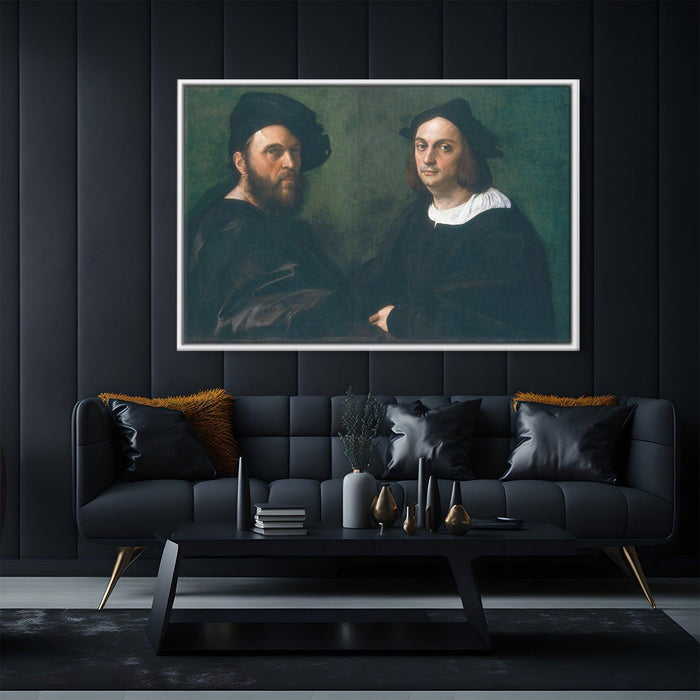 Portrait of Andrea Navagero and Agostino Beazzano by Raphael - Canvas Artwork