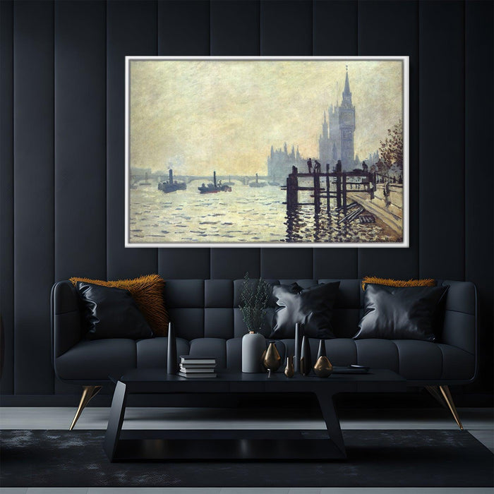 The Thames below Westminster by Claude Monet - Canvas Artwork