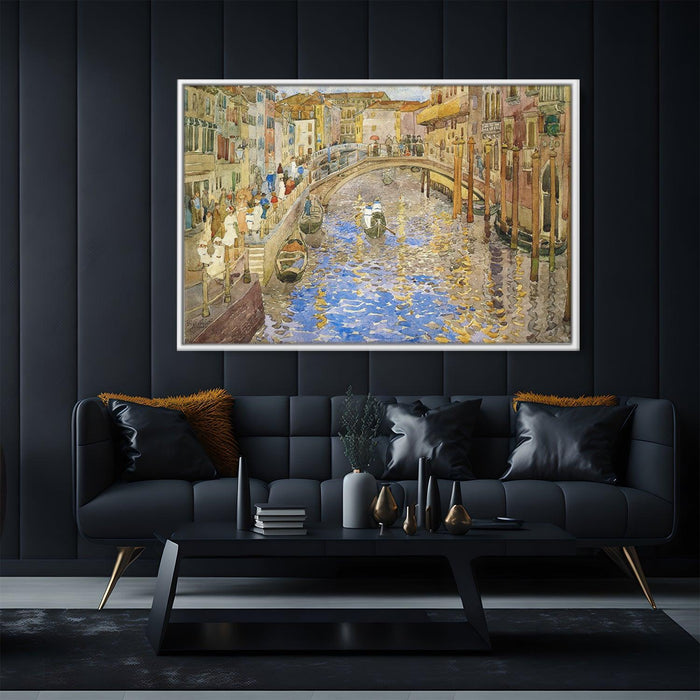 Venetian Canal Scene by Maurice Prendergast - Canvas Artwork