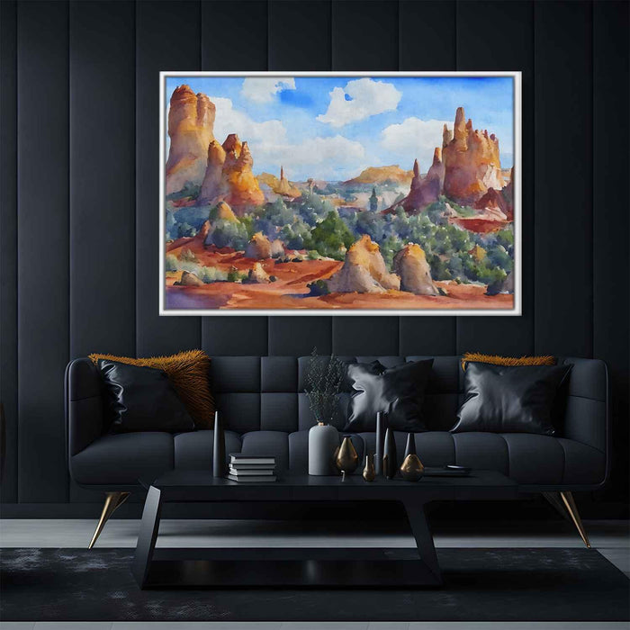 Watercolor Hoodoo formations #119 - Kanvah