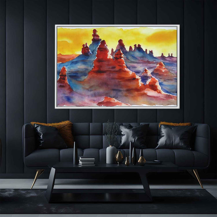 Watercolor Hoodoo formations #129 - Kanvah