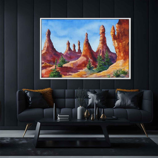 Watercolor Hoodoo formations #138 - Kanvah