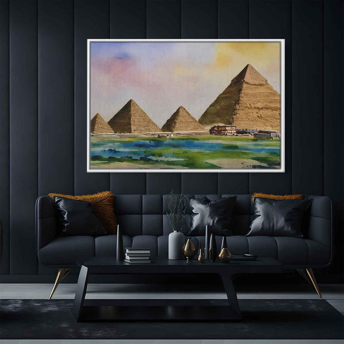 Watercolor Pyramids of Giza #120 - Kanvah