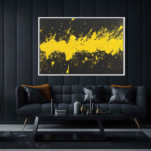 Yellow Abstract Splatter #109 - Kanvah