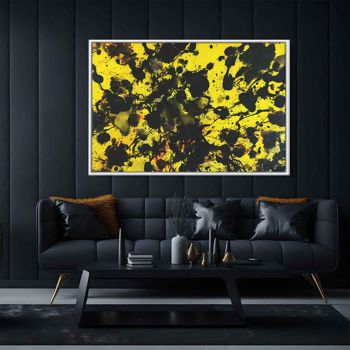 Yellow Abstract Splatter #120 - Kanvah