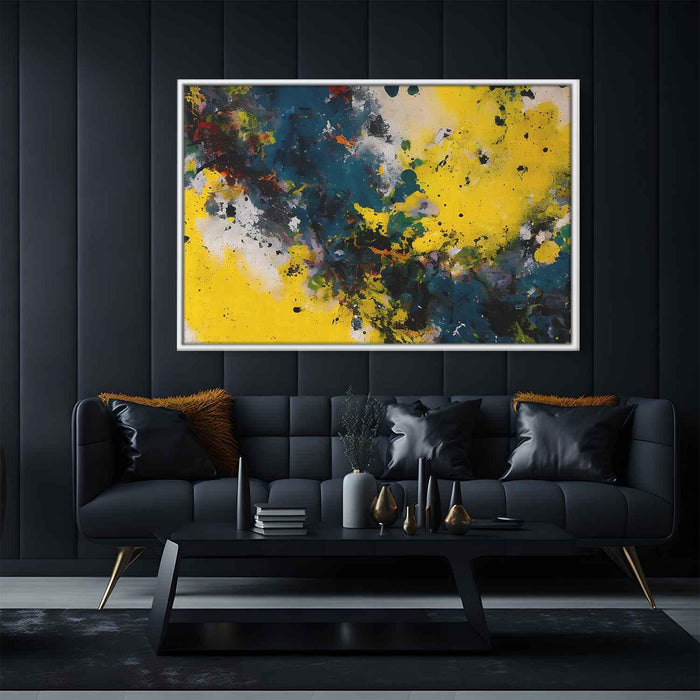 Yellow Abstract Splatter #129 - Kanvah