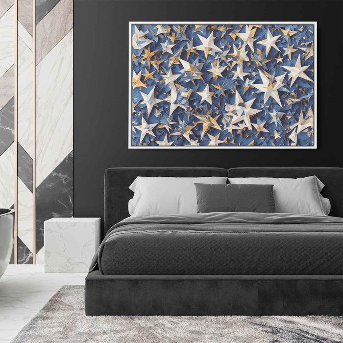 Blue Cubism Stars #129 - Kanvah