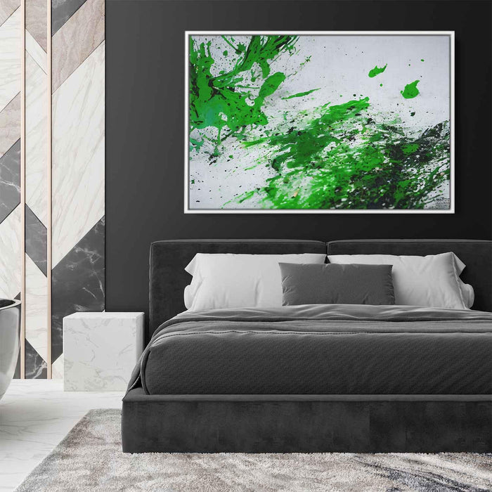 Green Abstract Splatter #116 - Kanvah