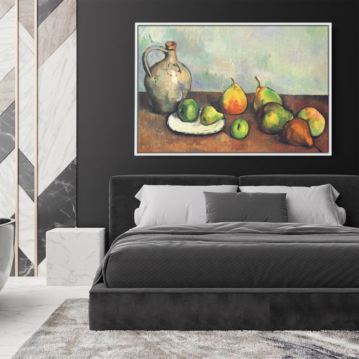 Still life, pitcher and fruit by Paul Cezanne - Canvas Artwork