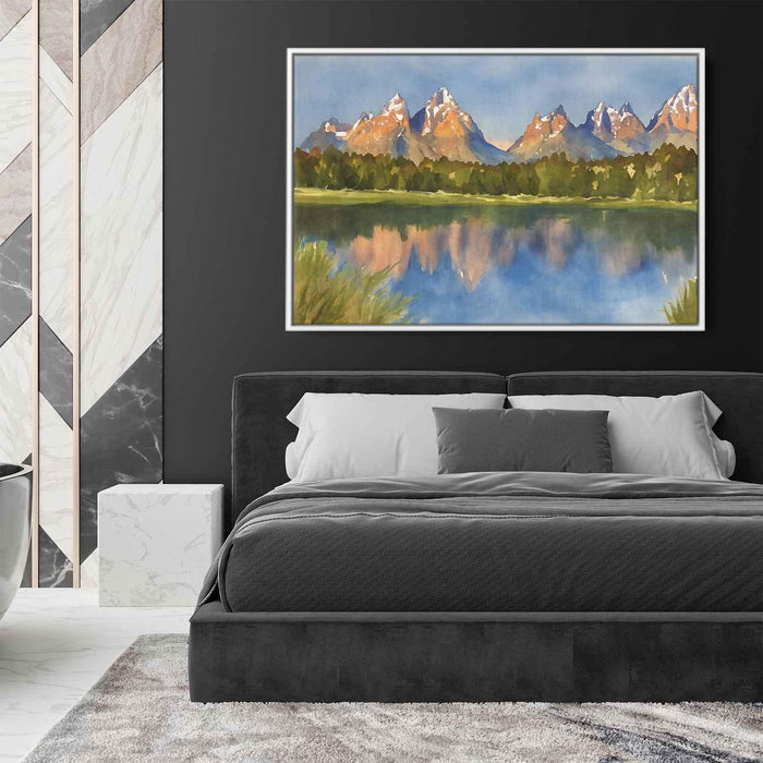 Watercolor Grand Tetons #116 - Kanvah