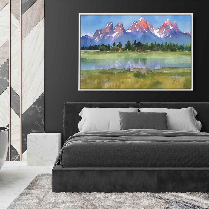 Watercolor Grand Tetons #119 - Kanvah