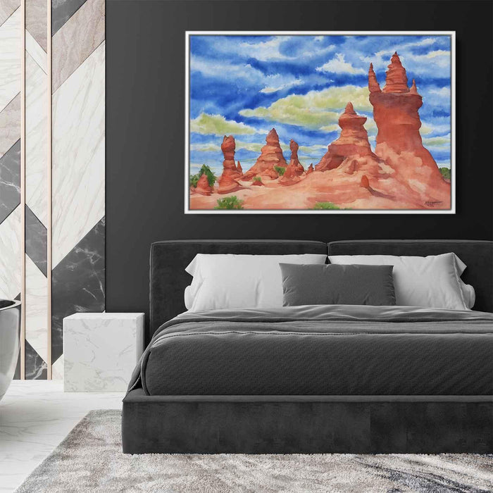 Watercolor Hoodoo formations #109 - Kanvah