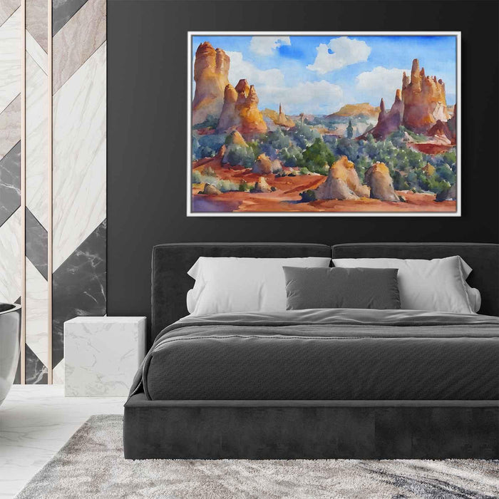 Watercolor Hoodoo formations #119 - Kanvah