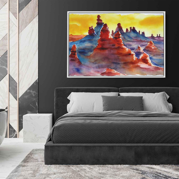 Watercolor Hoodoo formations #129 - Kanvah