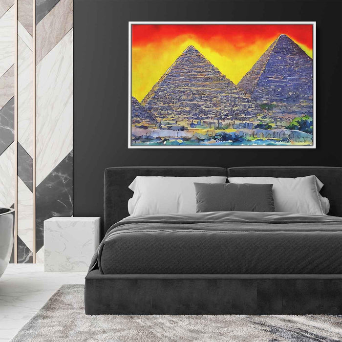 Watercolor Pyramids of Giza #119 - Kanvah