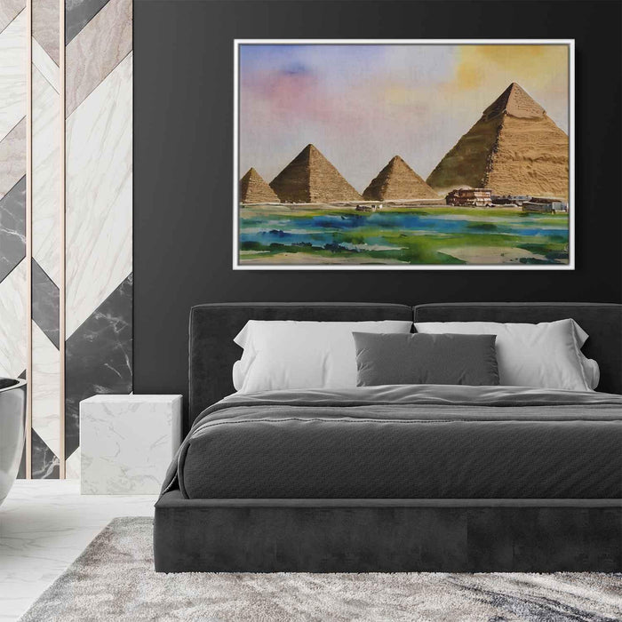 Watercolor Pyramids of Giza #120 - Kanvah