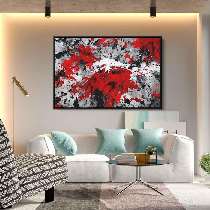 Red Abstract Splatter #109 - Kanvah