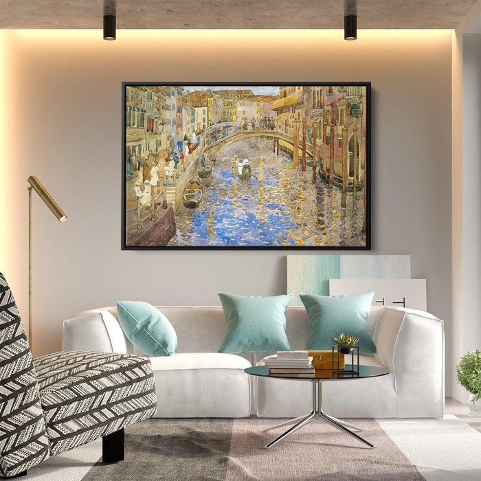 Venetian Canal Scene by Maurice Prendergast - Canvas Artwork