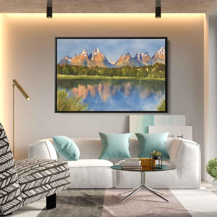 Watercolor Grand Tetons #116 - Kanvah