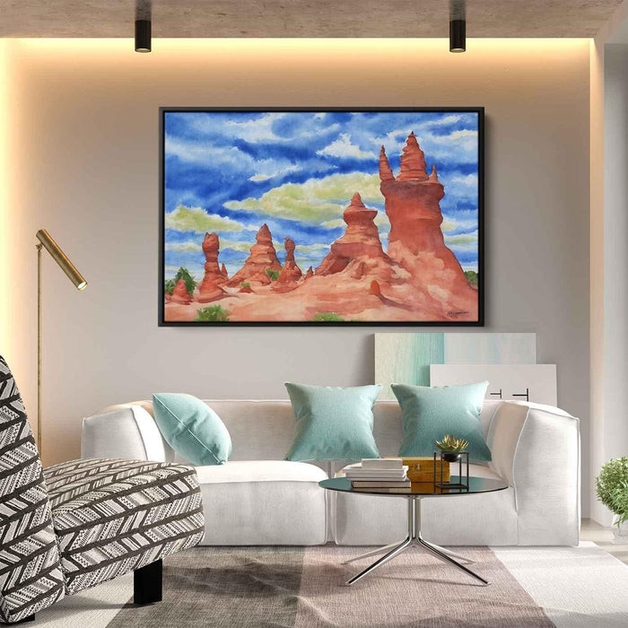 Watercolor Hoodoo formations #109 - Kanvah