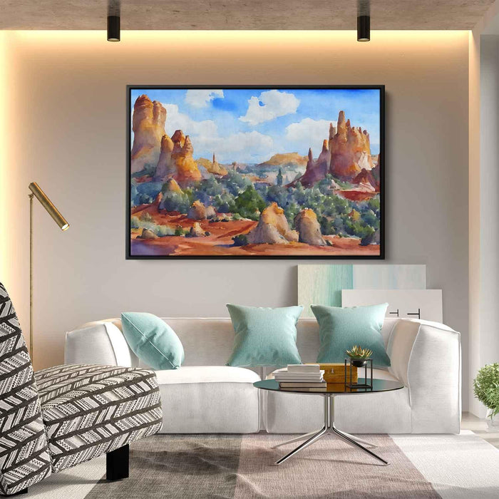 Watercolor Hoodoo formations #119 - Kanvah