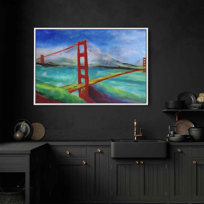 Abstract Golden Gate Bridge #130 - Kanvah
