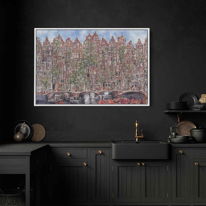 Watercolor Amsterdam #130 - Kanvah