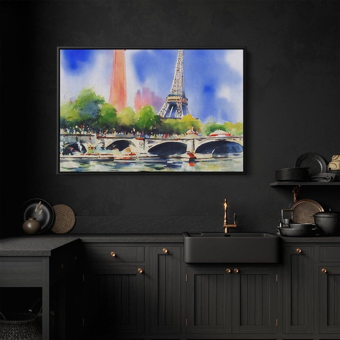Watercolor Eiffel Tower #122 - Kanvah