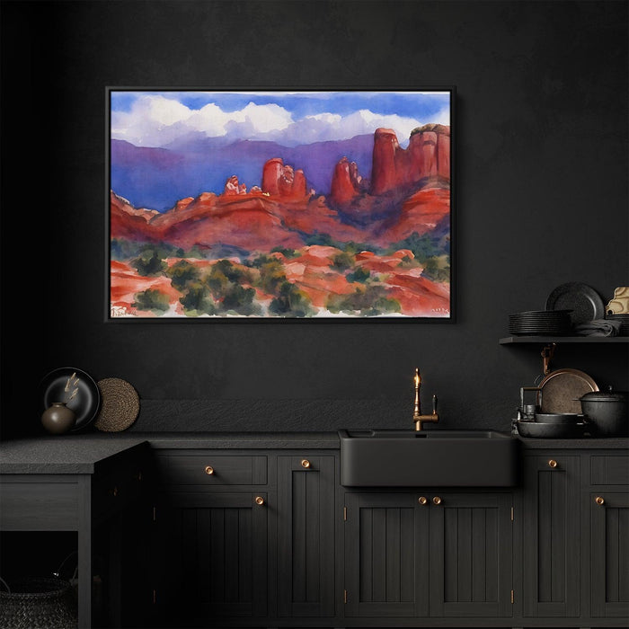 Watercolor Sedona Red Rocks #122 - Kanvah