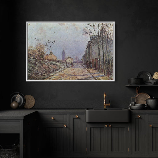 Street Snow Effect by Camille Pissarro - Canvas Artwork