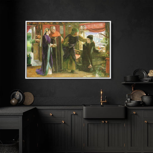 The First Anniversary of the Death of Beatrice by Dante Gabriel Rossetti - Canvas Artwork