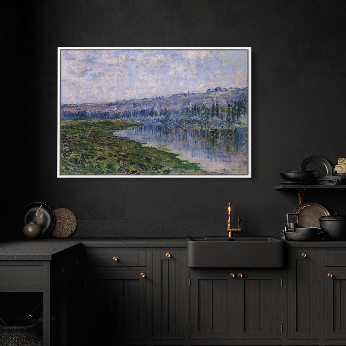 The Seine and the Chaantemesle Hills by Claude Monet - Canvas Artwork