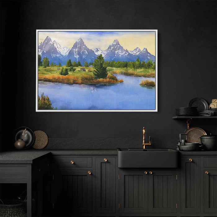 Watercolor Grand Tetons #102 - Kanvah