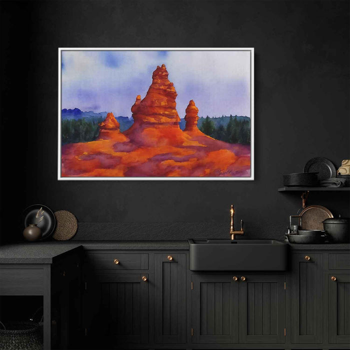 Watercolor Hoodoo formations #102 - Kanvah