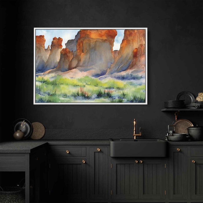 Watercolor Hoodoo formations #132 - Kanvah