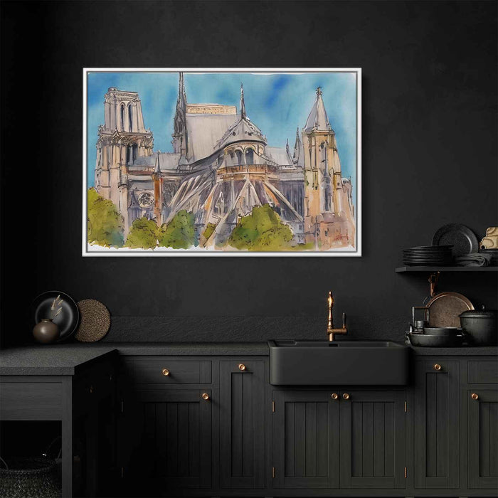 Watercolor Notre Dame Cathedral #121 - Kanvah