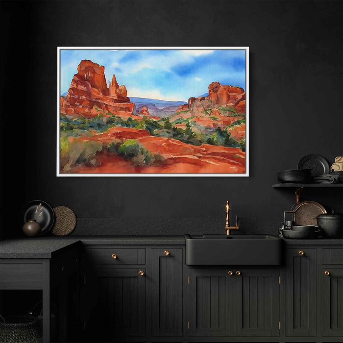 Watercolor Sedona Red Rocks #132 - Kanvah