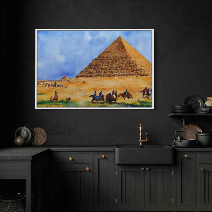 Watercolor Pyramids of Giza #101 - Kanvah