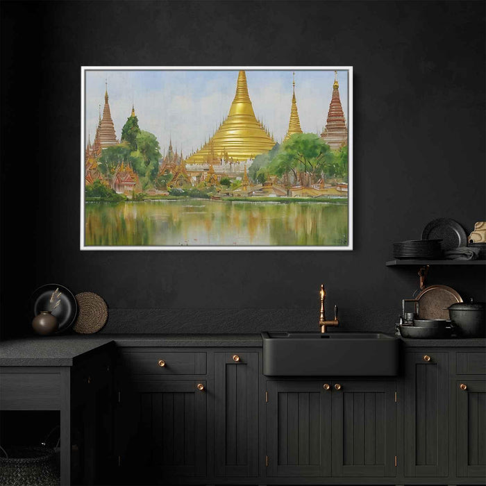 Watercolor Shwedagon Pagoda #101 - Kanvah