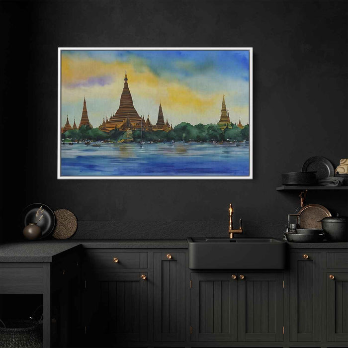 Watercolor Shwedagon Pagoda #102 - Kanvah