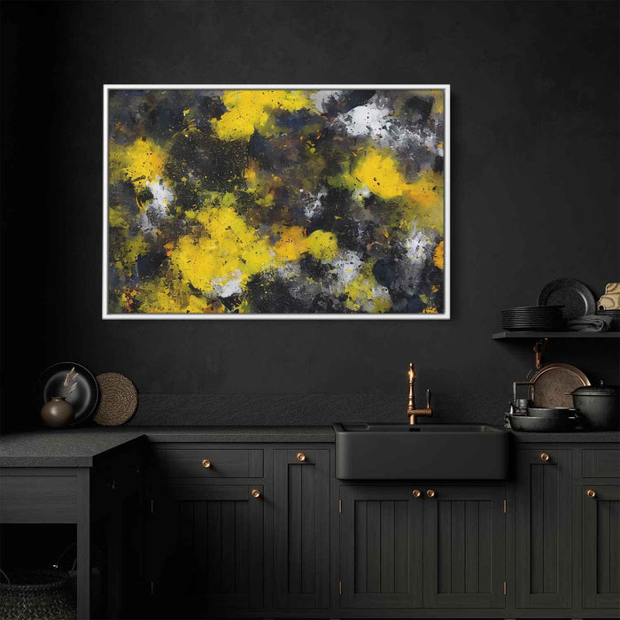 Yellow Abstract Splatter #101 - Kanvah