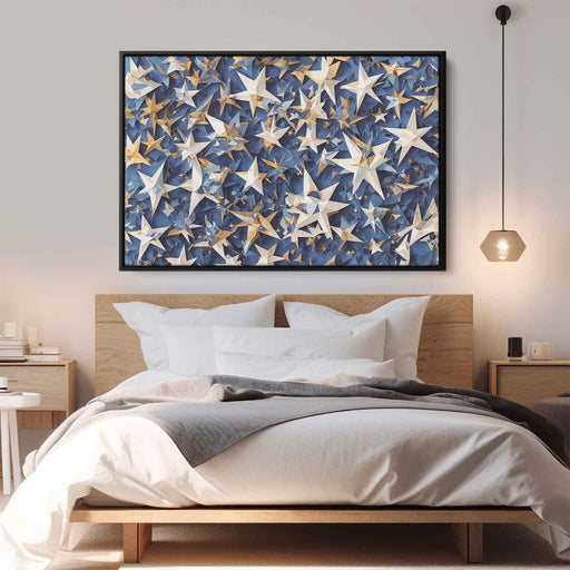 Blue Cubism Stars #129 - Kanvah