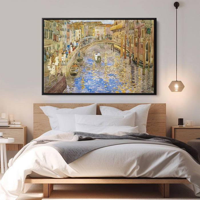 Venetian Canal Scene by Maurice Prendergast - Canvas Artwork