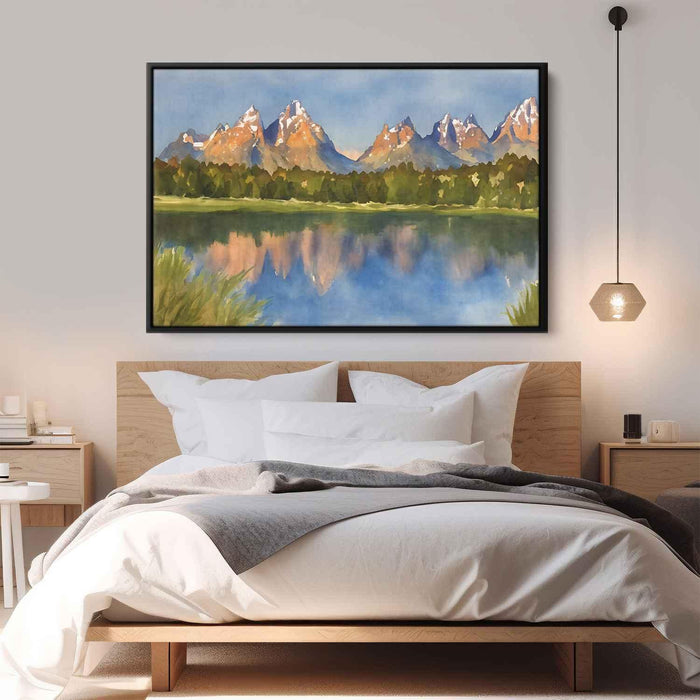 Watercolor Grand Tetons #116 - Kanvah