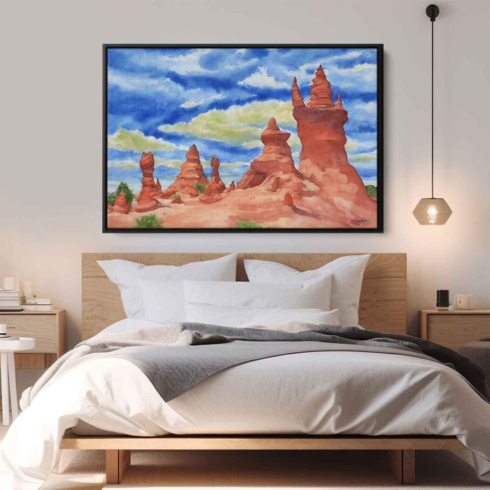 Watercolor Hoodoo formations #109 - Kanvah