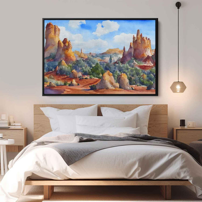 Watercolor Hoodoo formations #119 - Kanvah