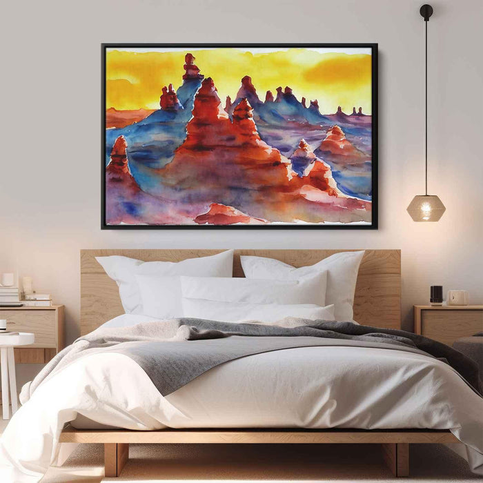 Watercolor Hoodoo formations #129 - Kanvah